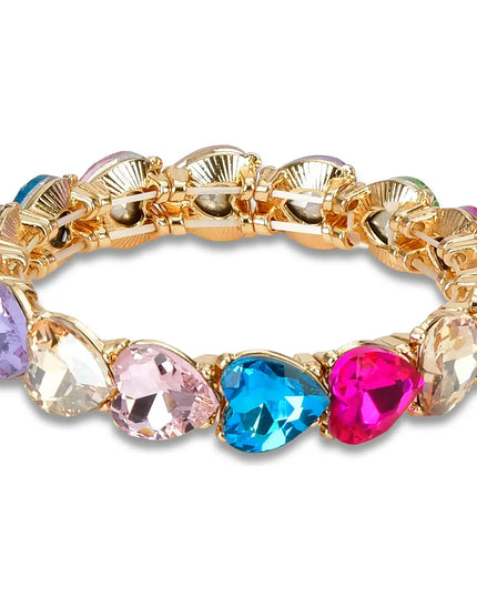 Rainbow Heart Bracelet