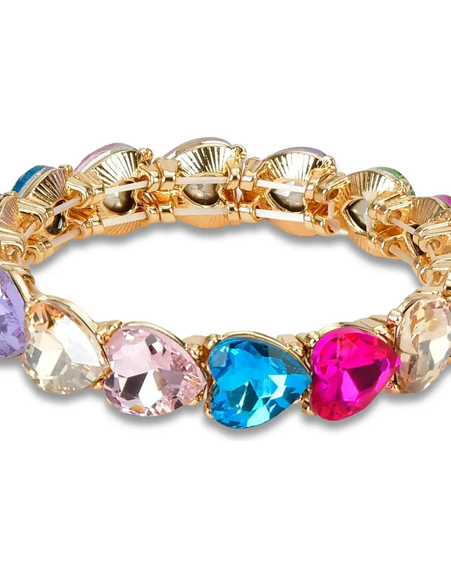 Rainbow Heart Bracelet