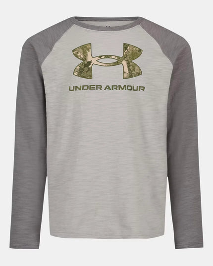 UA Clay Green Camo Logo LS | Titanium