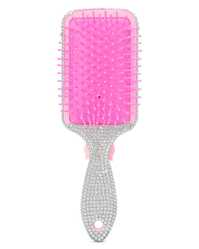 Charming Rhinestone Paddle Brush