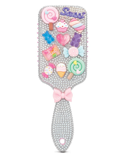 Charming Rhinestone Paddle Brush