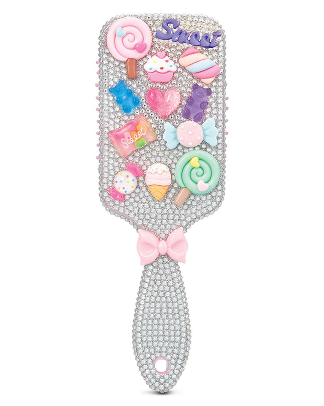 Charming Rhinestone Paddle Brush