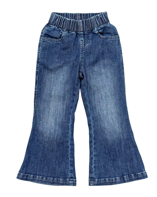 Flare Denim Jeans | Dark Blue Wash