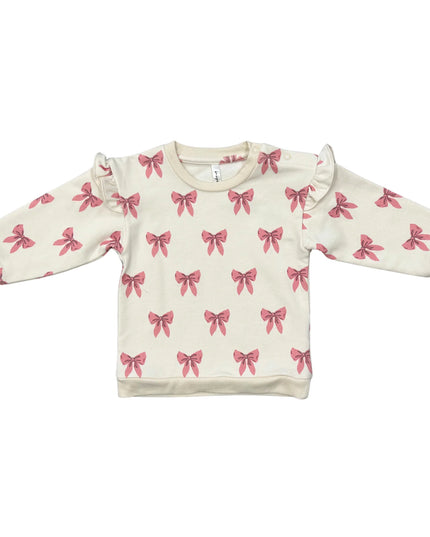 Ruffle Sweatshirt | Rose Elegance Bows