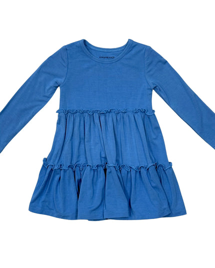 Double Tiered Dress LS | Stonewash