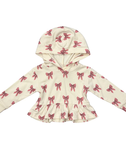 Peplum Hoodie | Rose Elegance Bows