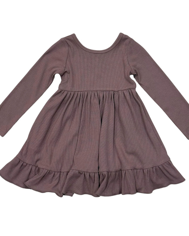 Ribbed Ballet Dress | Plum
