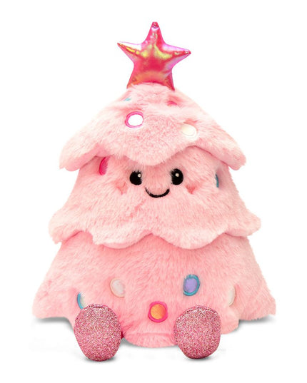 Glitter Pink Christmas Tree Plush
