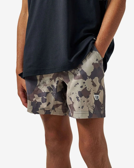 Youth Athletic Shorts | Splatter Camo