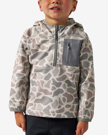 Youth Blaze Tech Quarter Zip Pullover | Classic Deer Camo