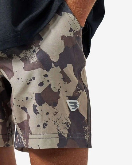Youth Athletic Shorts | Splatter Camo