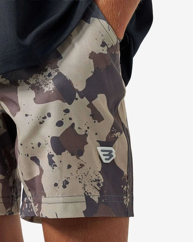 Youth Athletic Shorts | Splatter Camo