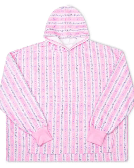 Floral Stripes Plush Cozy
