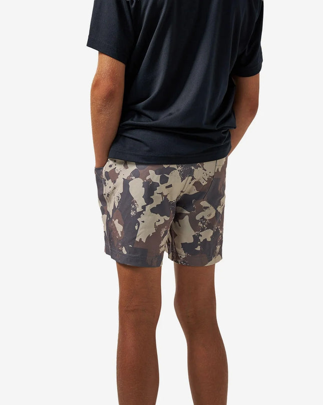 Youth Athletic Shorts | Splatter Camo