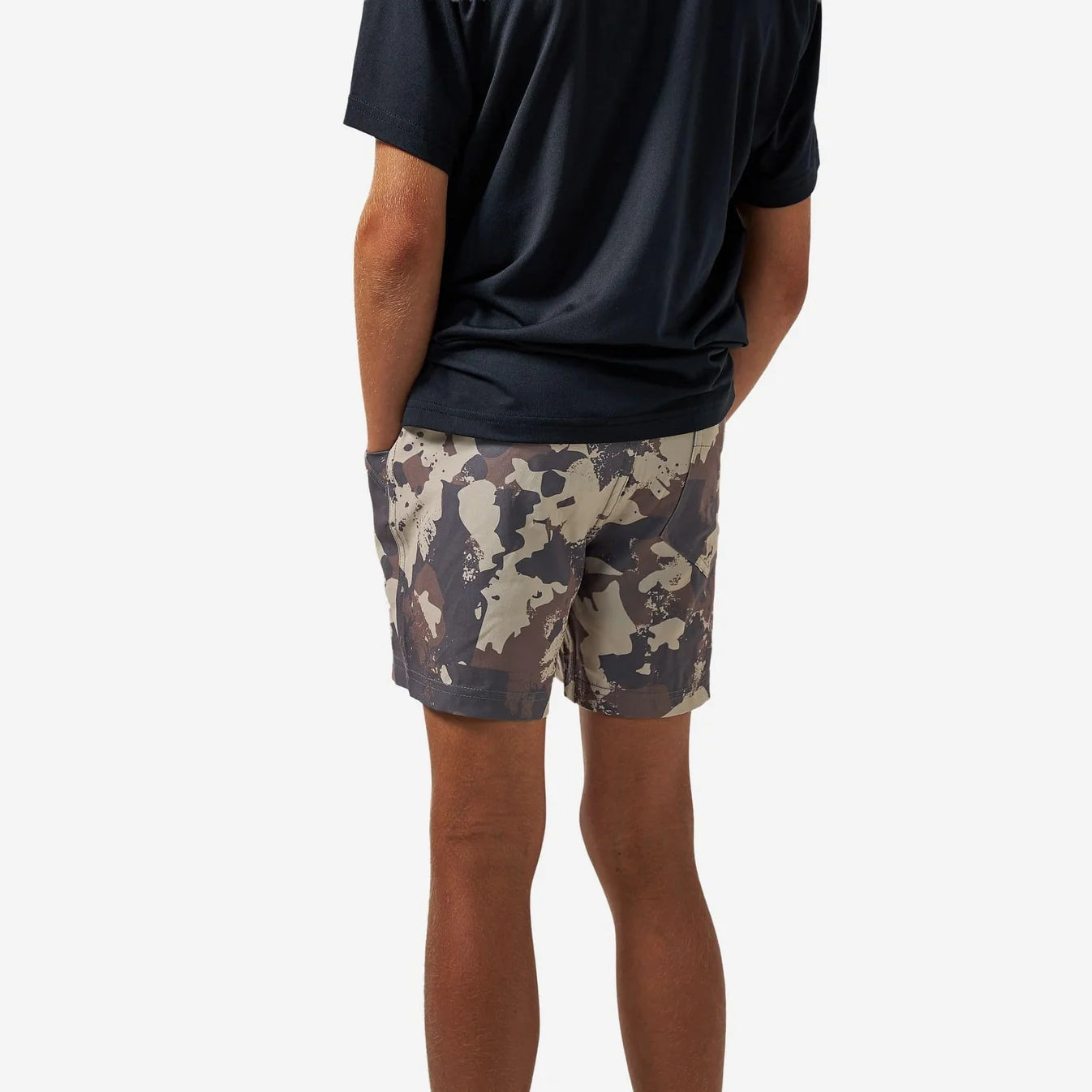 Youth Athletic Shorts | Splatter Camo