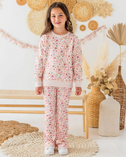 Berry Floral Flare Legging