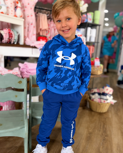 UA Rival Camo Hoodie Set | Aegean Blue