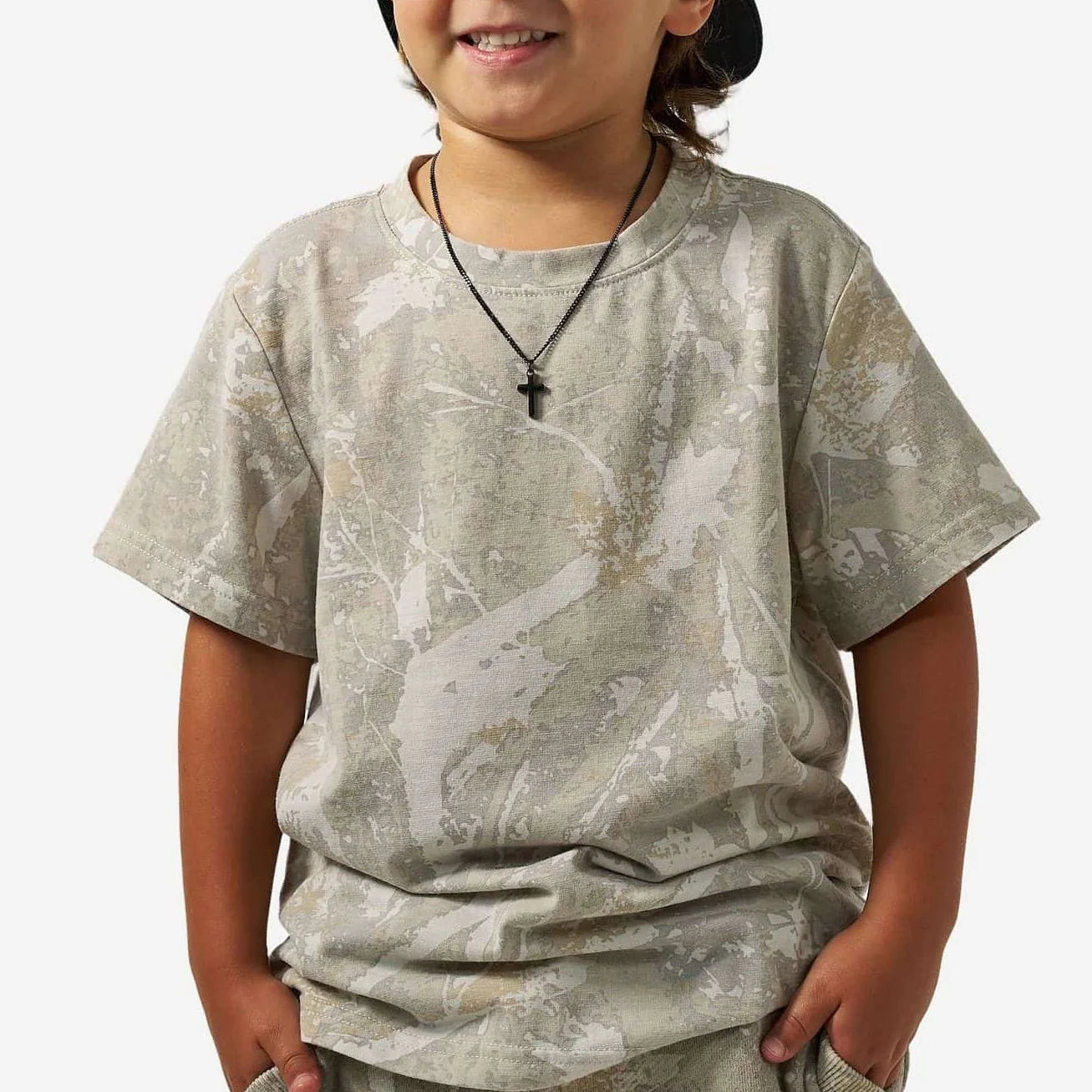 Youth Vintage Washed Tee | Drifter Camo
