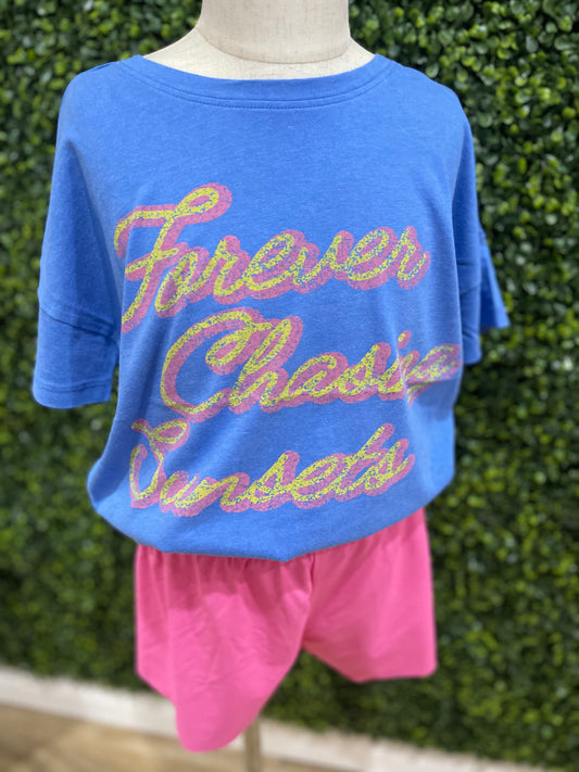 Forever Chasing Sunsets Graphic Tee