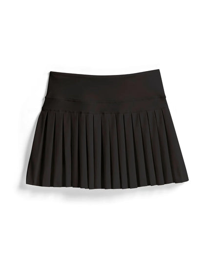 Pleated Athletic Skirt | Black
