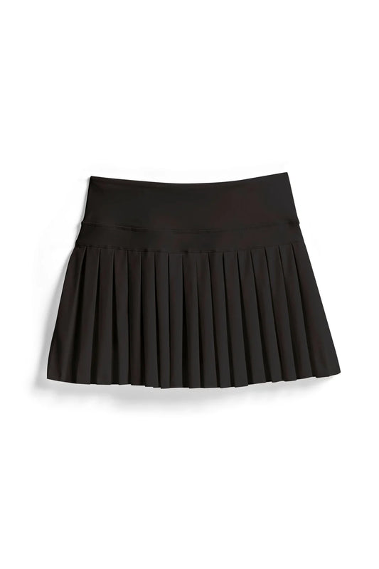 Pleated Athletic Skirt | Black
