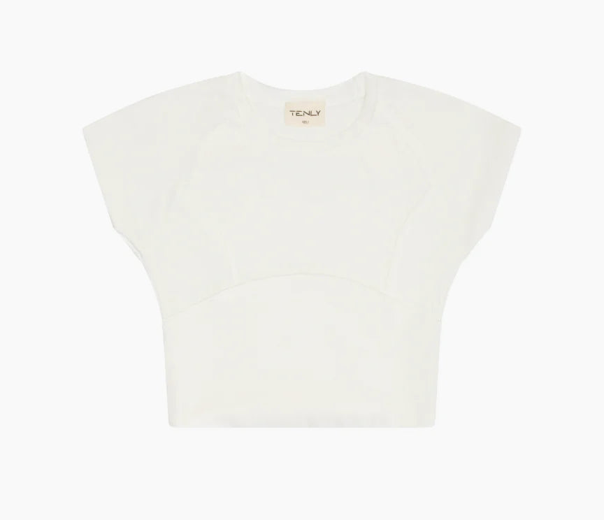 Cap Sleeve Tee | Ecru