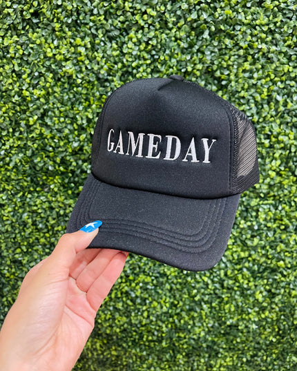 Game Day Black | Foam Trucker Hat