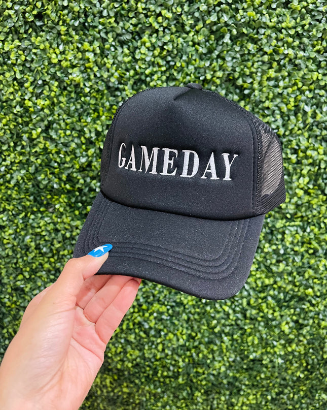 Game Day Black | Foam Trucker Hat