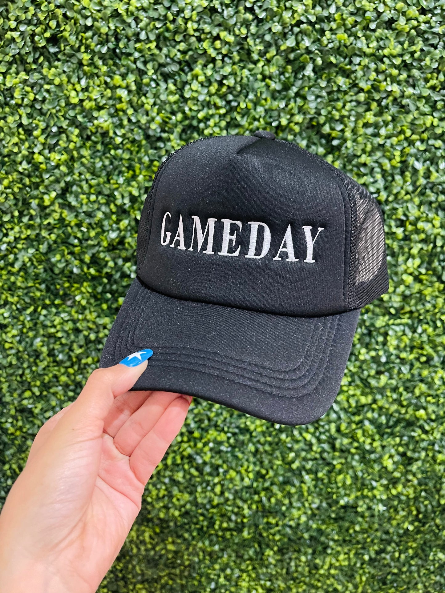 Game Day Black | Foam Trucker Hat