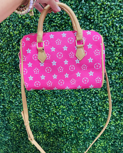 Hot Pink Barrel Bag