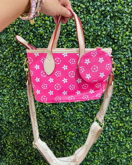 Large Hot Pink Crossbody