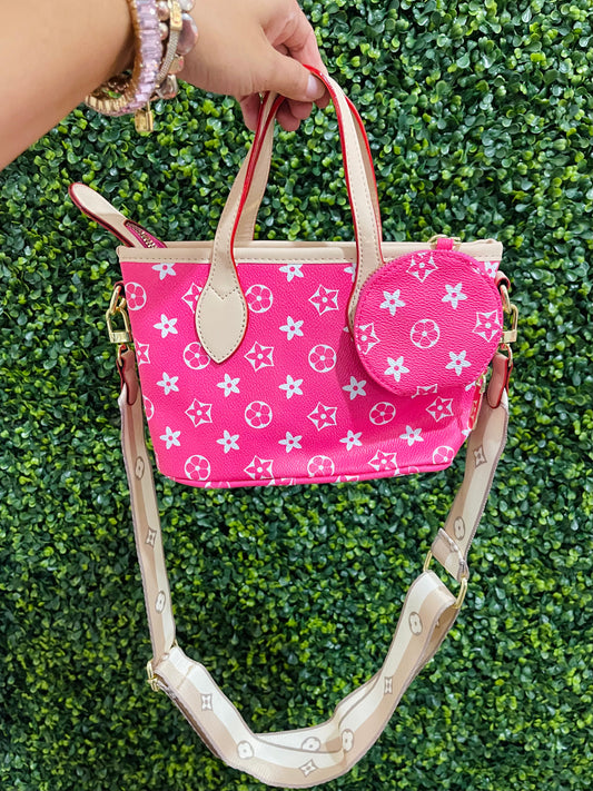 Large Hot Pink Crossbody