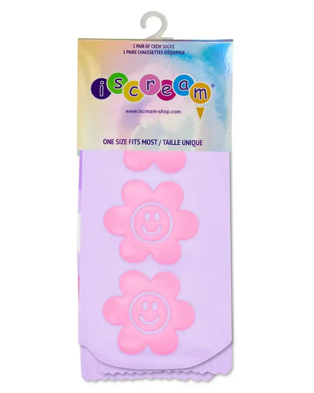 Purple Groovy Smiles Socks