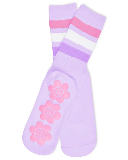 Purple Groovy Smiles Socks