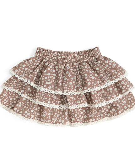 Mocha Floral Skort