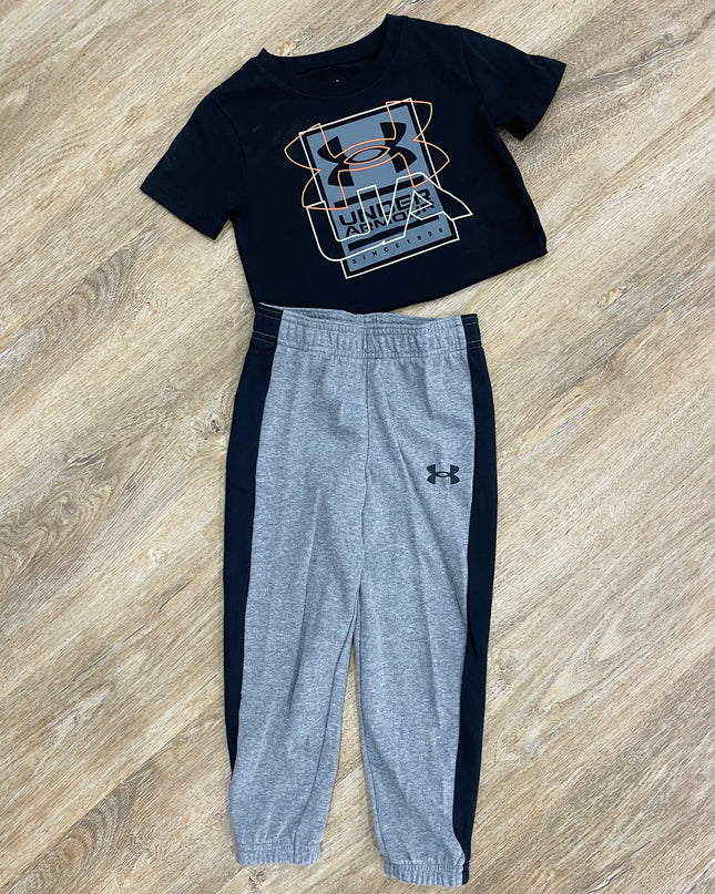 UA Layered Logo | Black/Orange