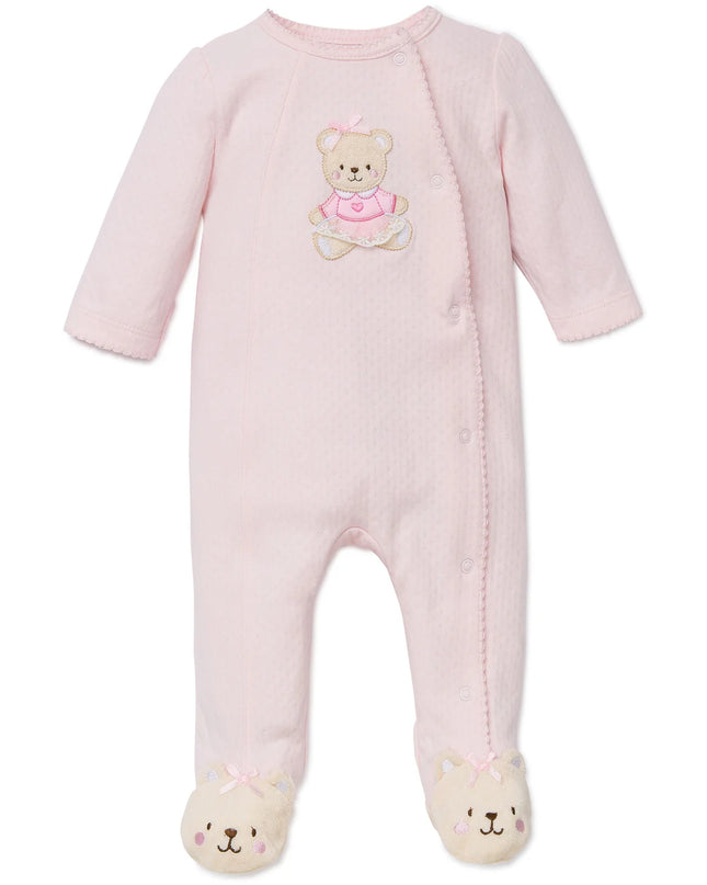 Sweet Bear Footie| Light Pink