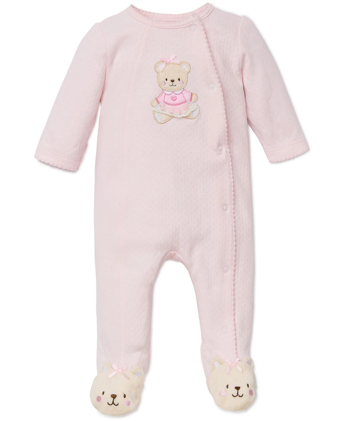 Sweet Bear Footie| Light Pink