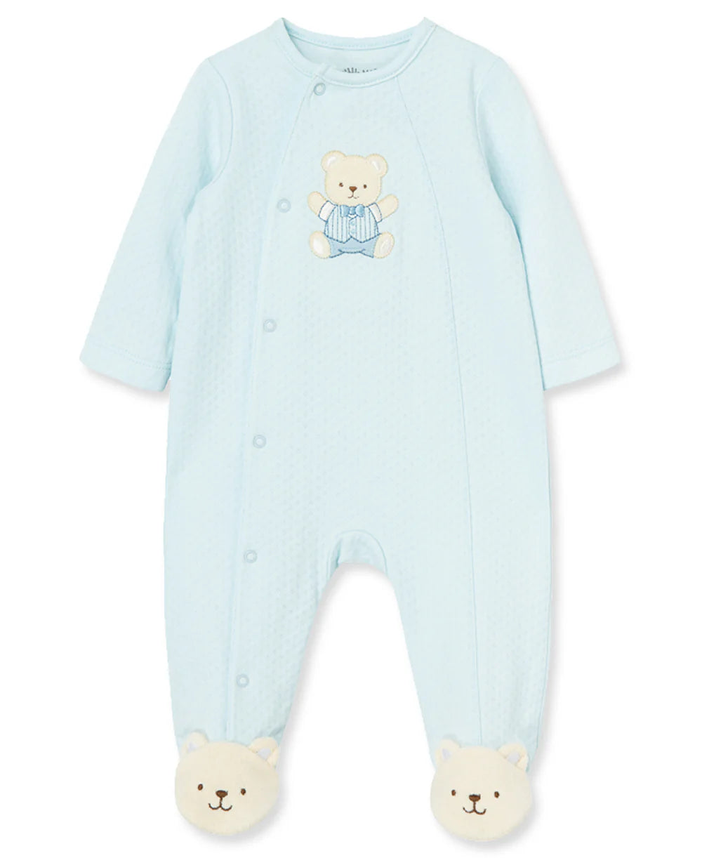 Cute Bear Footie | Light Blue