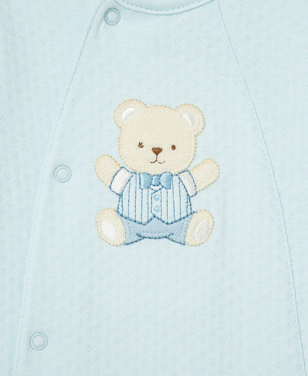 Cute Bear Footie | Light Blue