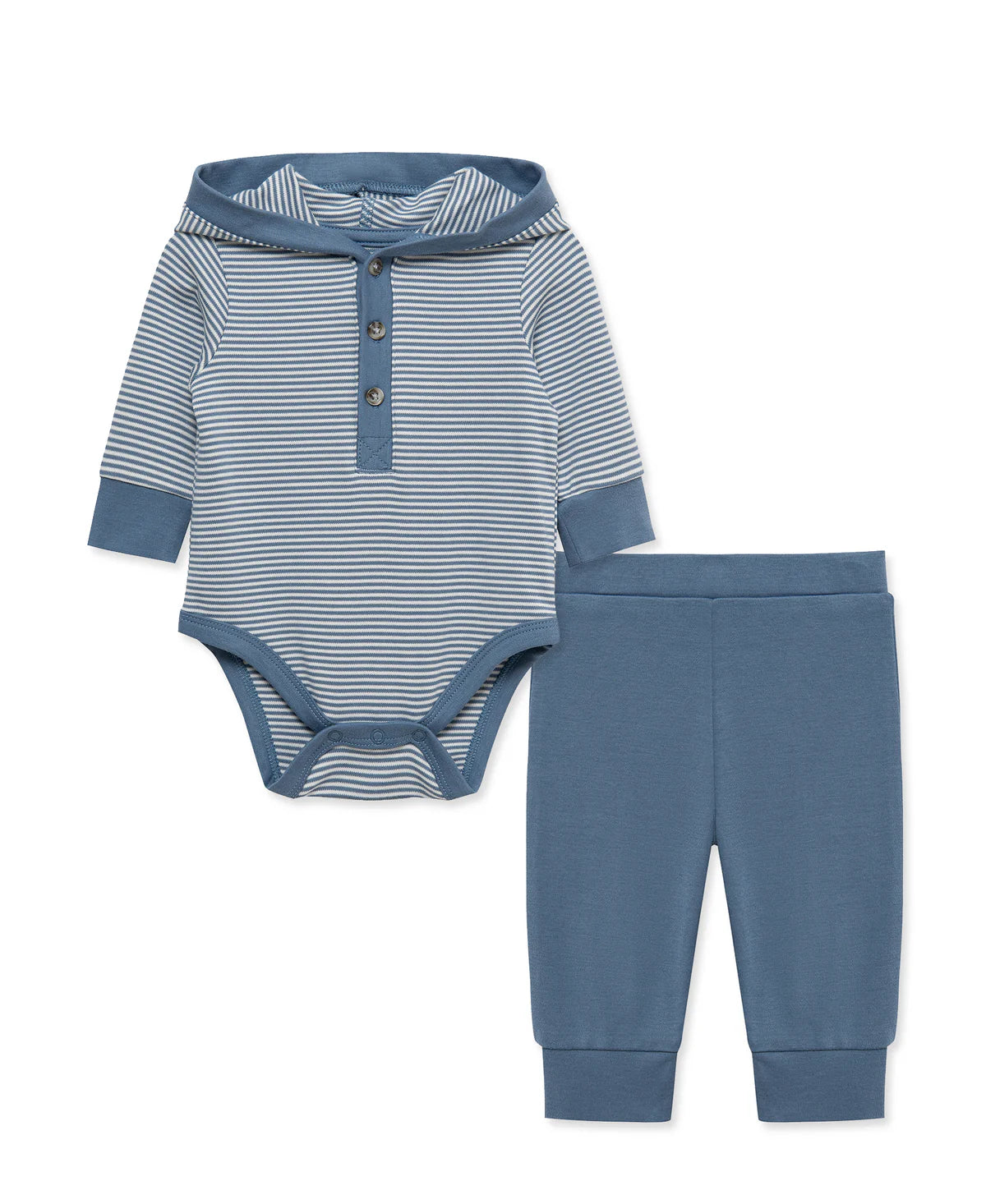 Hooded Bodysuit & Pant Set | Navy