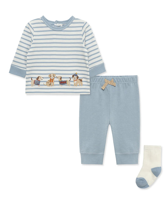 Puppies Jogger Set | Blue