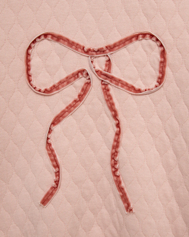Bow Sweatshirt Set | Pink