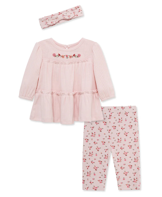 Ditsy Tunic Set | Pink