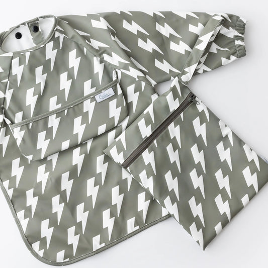 The Grayson Long Sleeve Bib | Lightning Bolts