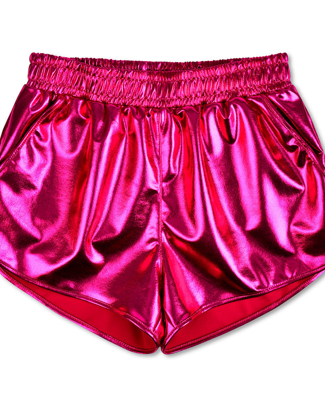 Metallic Shorts | Pink