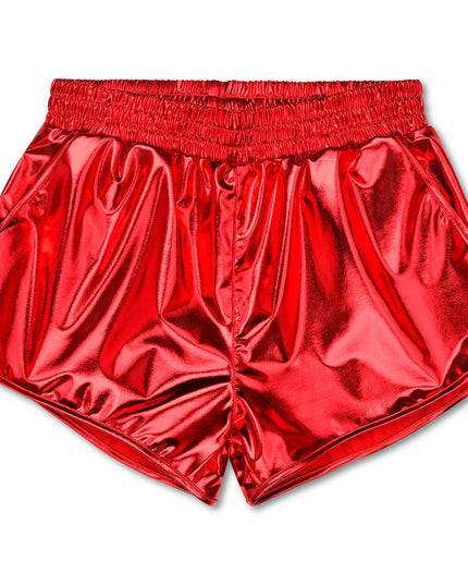 Metallic Shorts | Red
