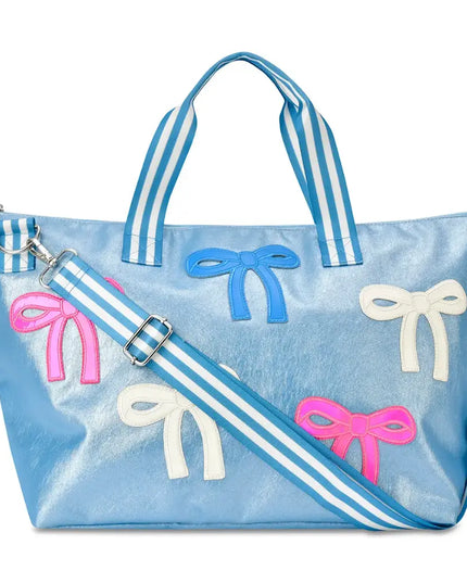 Patched Bow Overnight Bag