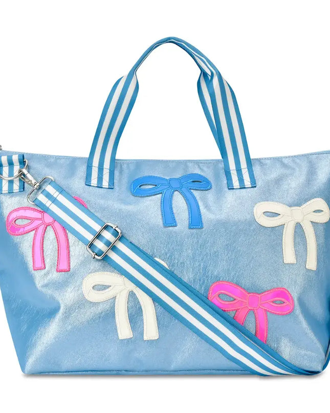 Patched Bow Overnight Bag