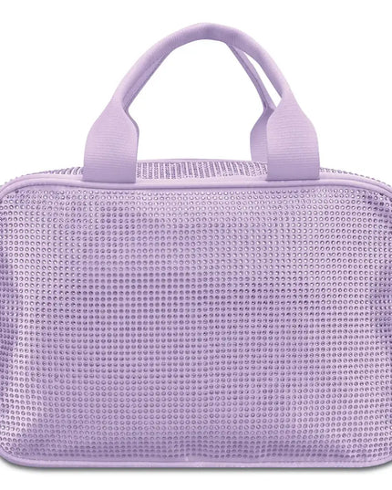 Rhinestone Cosmetic Bag | Lavender